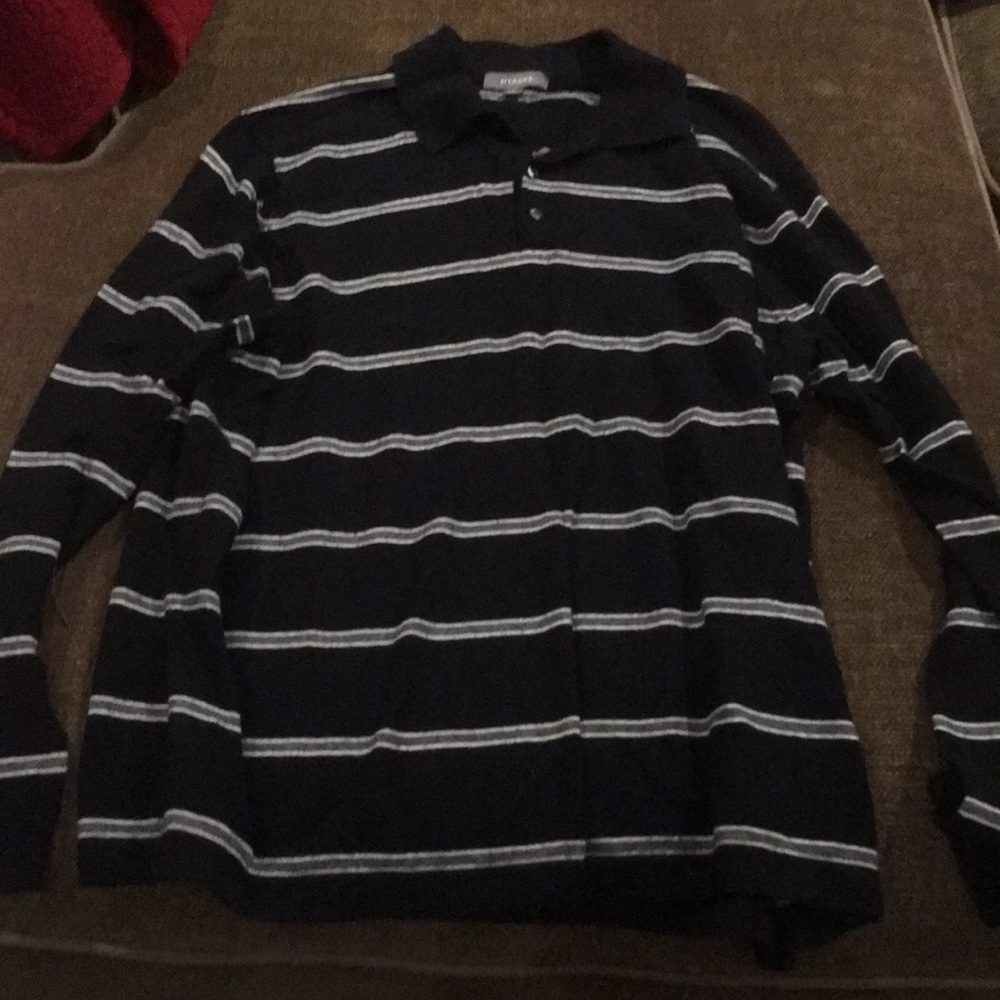 Stripes Collared Sweater Merona XXL